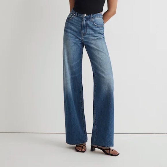 Madewell Denim - Madewell High Rise Super Wide Leg Jeans